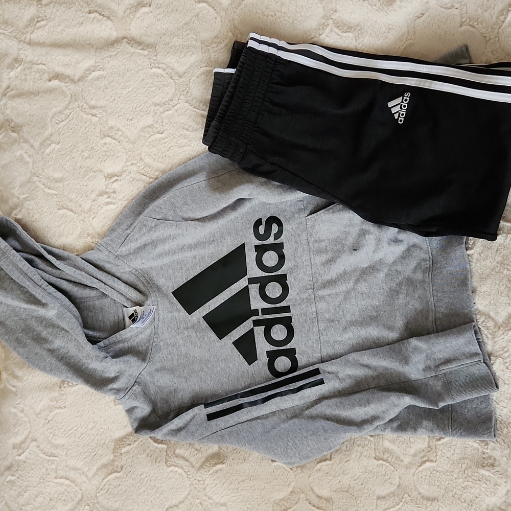 Boys Adidas BOGO hoodie and pants
